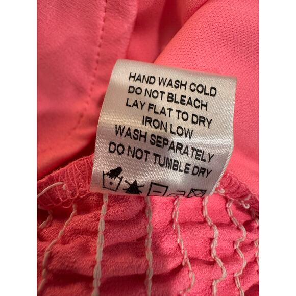 Superdown Coralia Bustier Pink Satin Off Shoulder Crop Top Medium - Picture 7 of 8